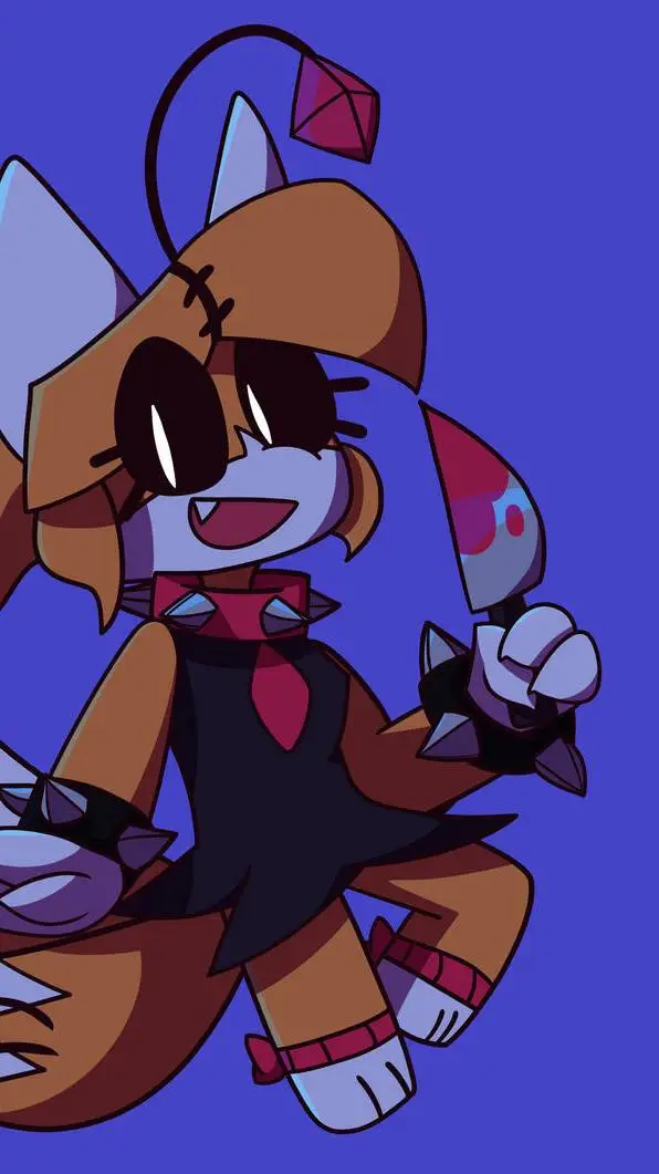 ai character: tails doll female  background