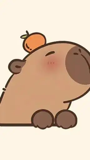 ai character: capibara bebe  background