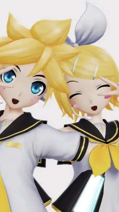 ai character: kagamine twins background