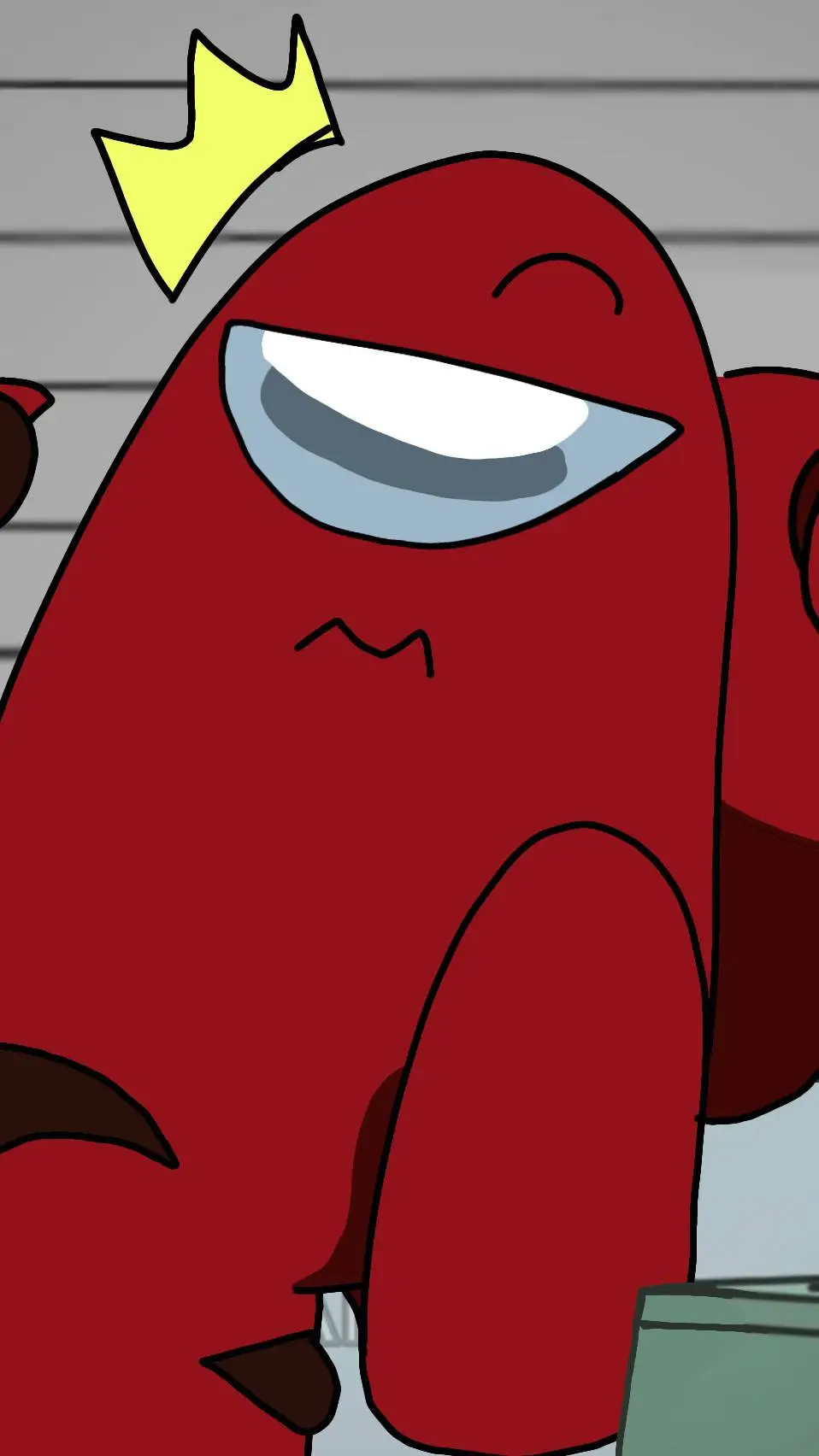 ai character: Red background