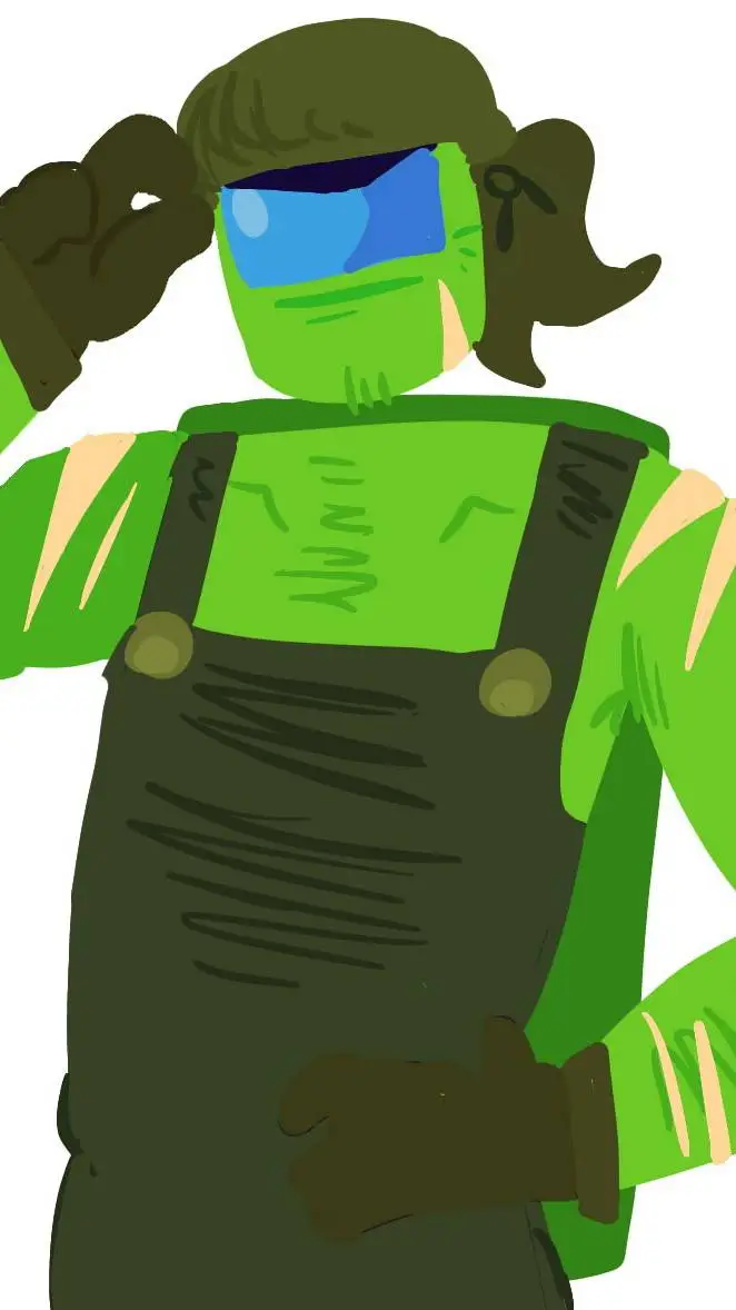 ai character: Lime background