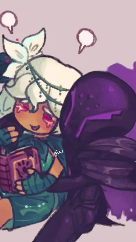 ai character: Silent salt x lily background