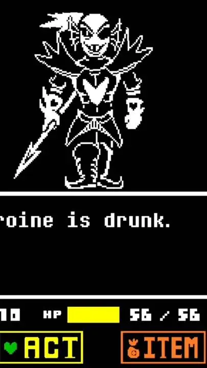 ai character: Drunk Undyne  background