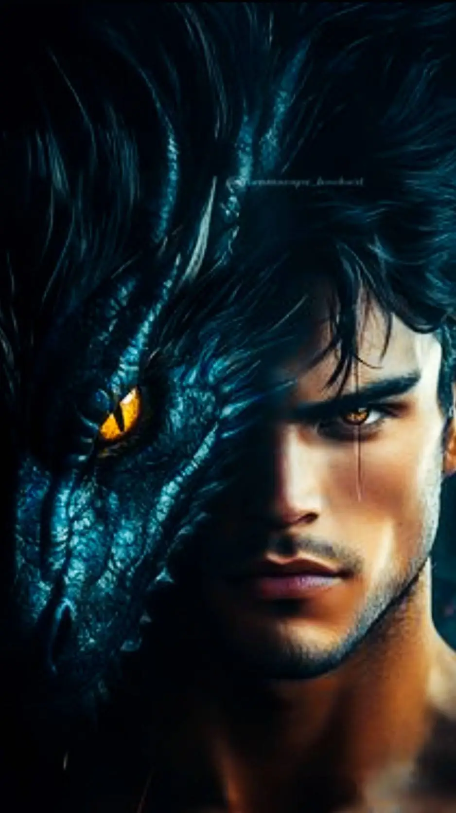 ai character: Dragon wings background