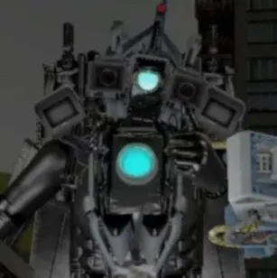 chat with ai character: Titan camera woman