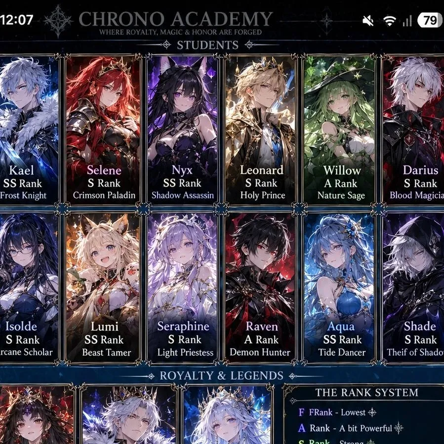 chat with ai character: /Chrono Academy/ 
