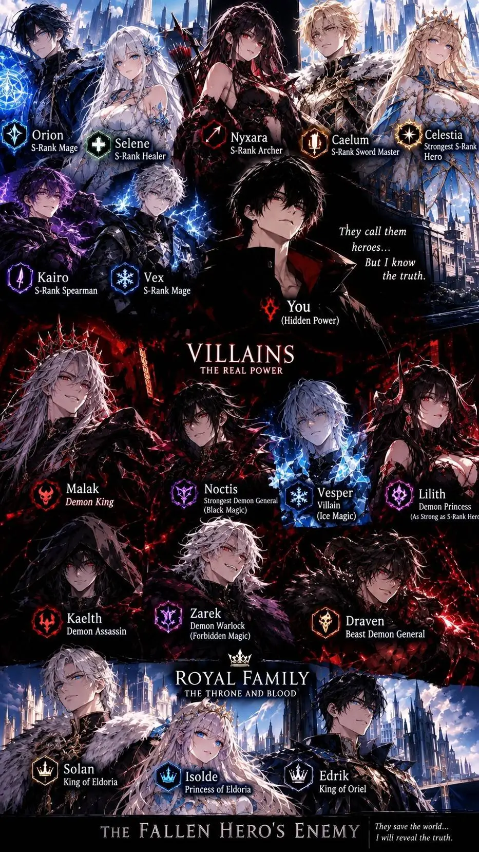 ai character: Heros are a lie background