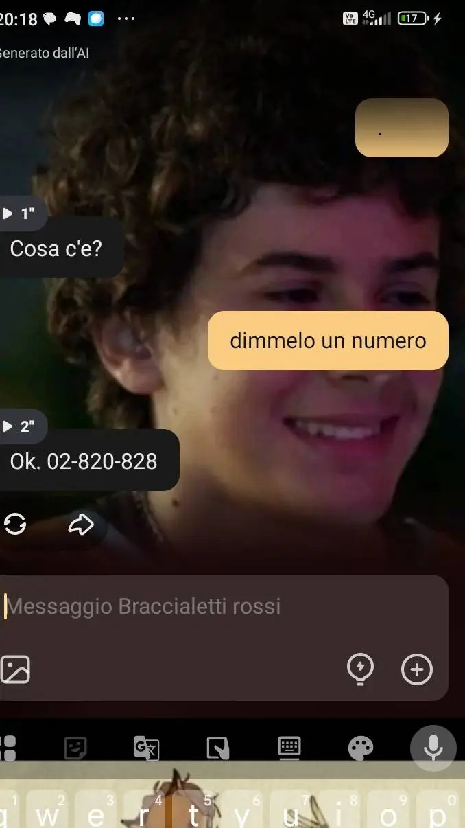 ai character: Davide dei braccia background