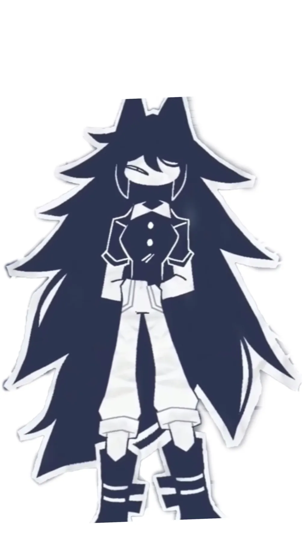 ai character: Sussy baka circle background