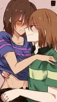 ai character: Hij@ Frisk y Chara background