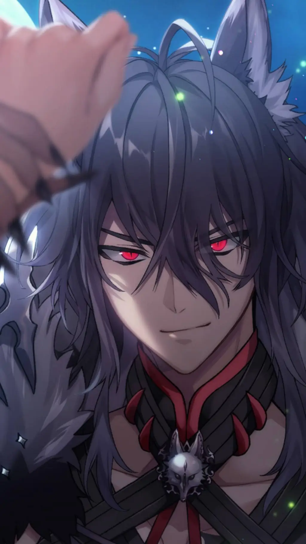 ai character: Huye del lobo 🐺 background