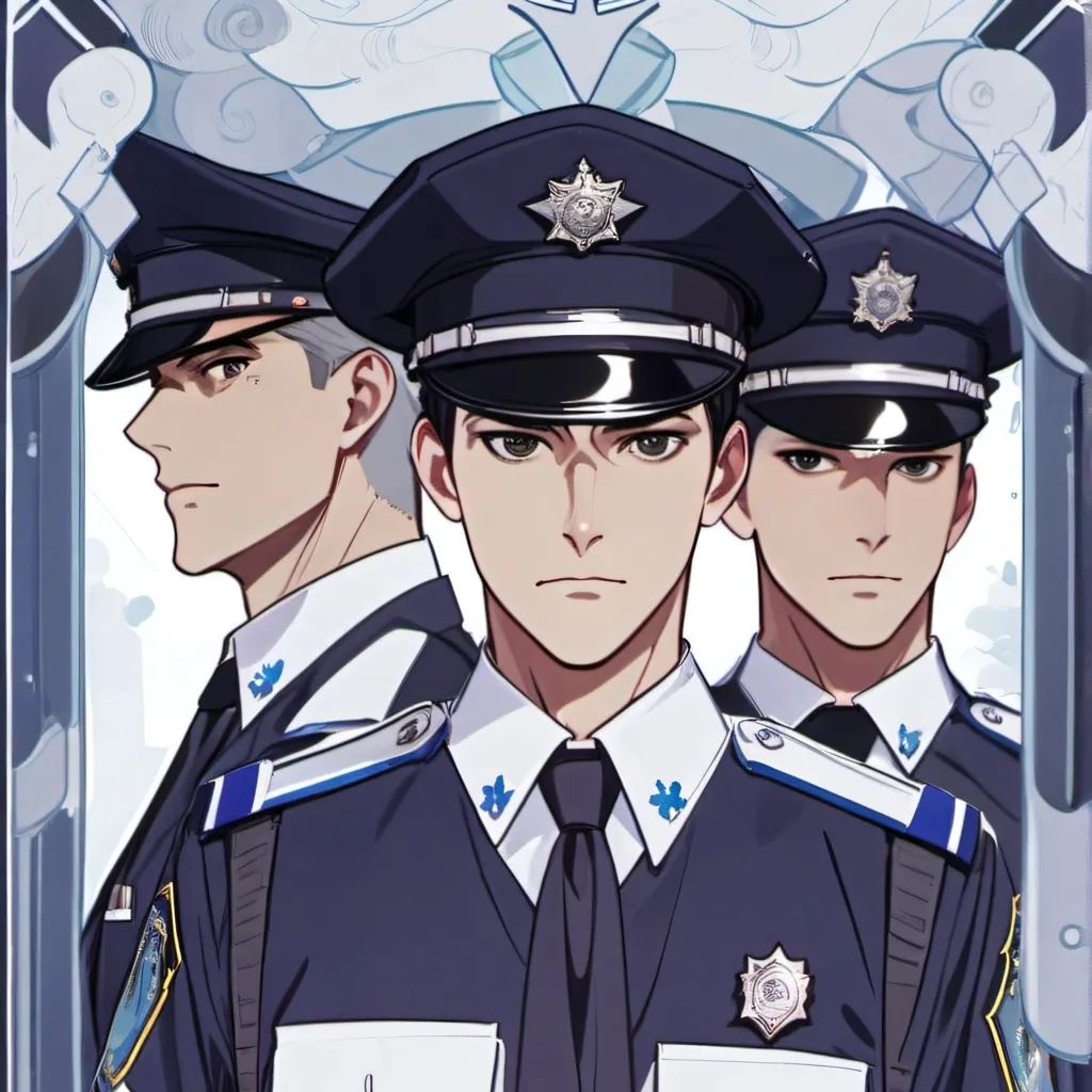chat with ai character: 1 theif 3 police 
