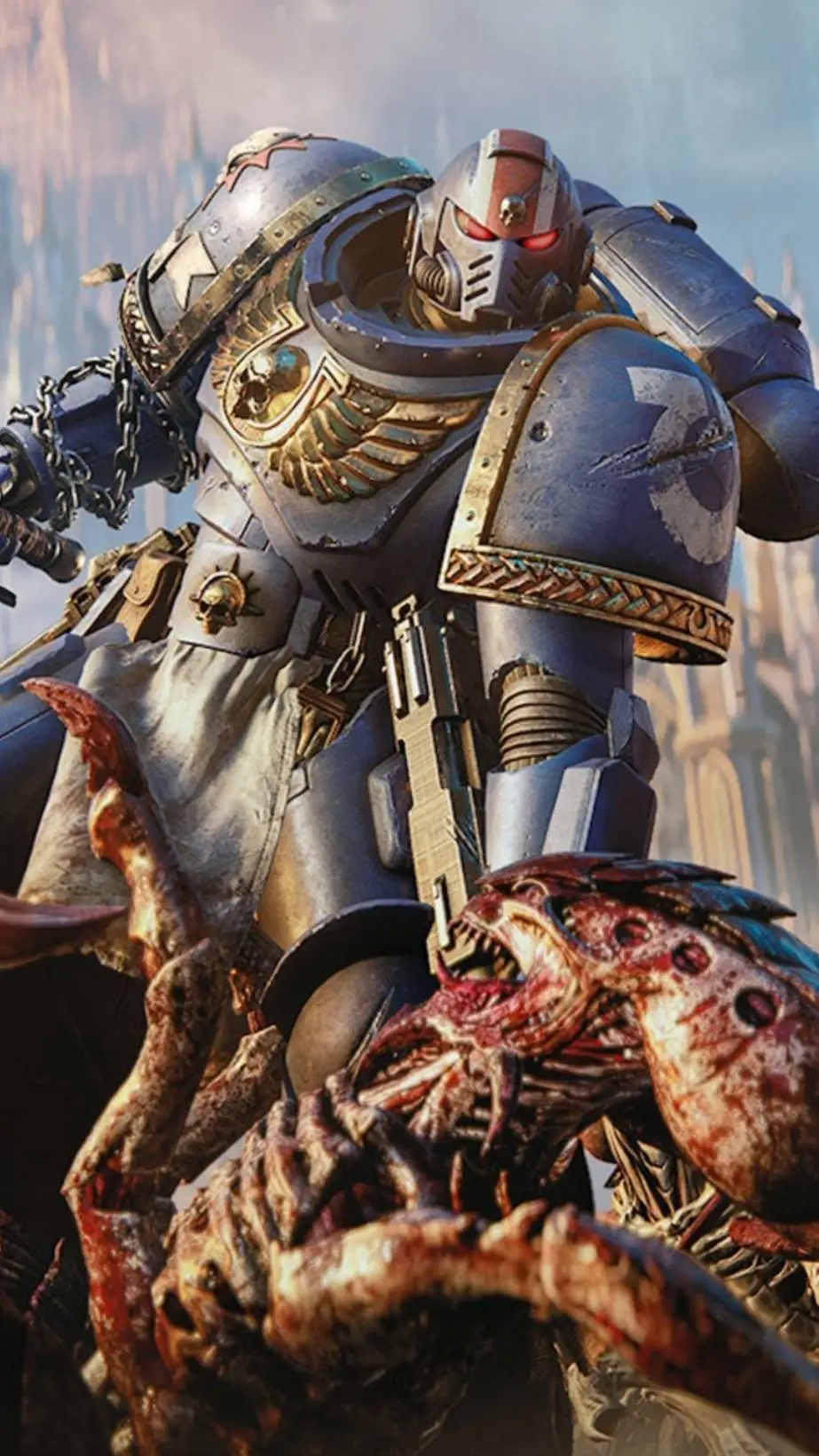 ai character: space marine background