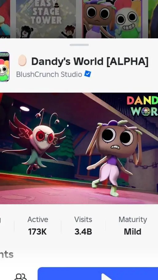 ai character: Dandy's world 🌈 background