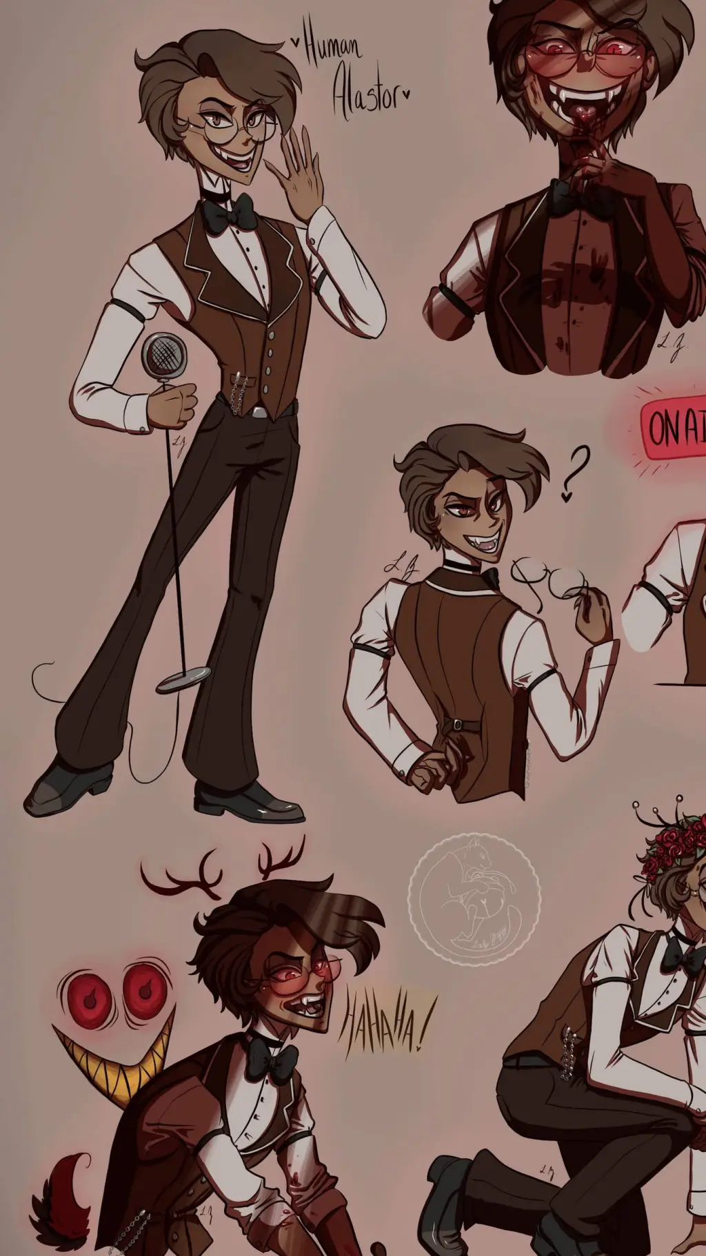 ai character: alastor human? background
