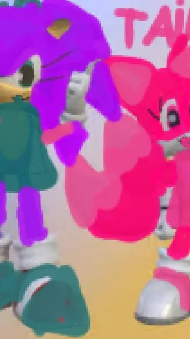 ai character: Sonic meetssonica  background