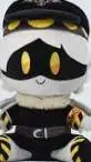 ai character: n plush background