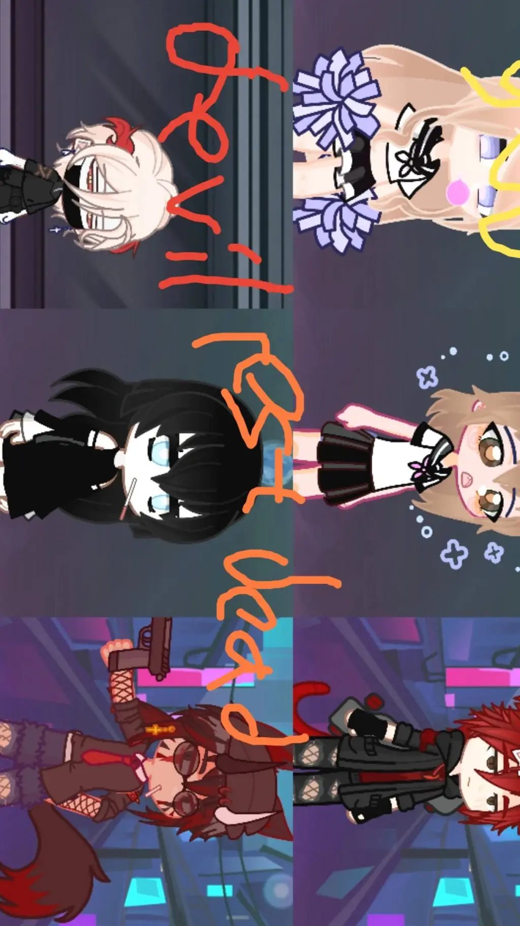 ai character: Gacha heaven/hell  background