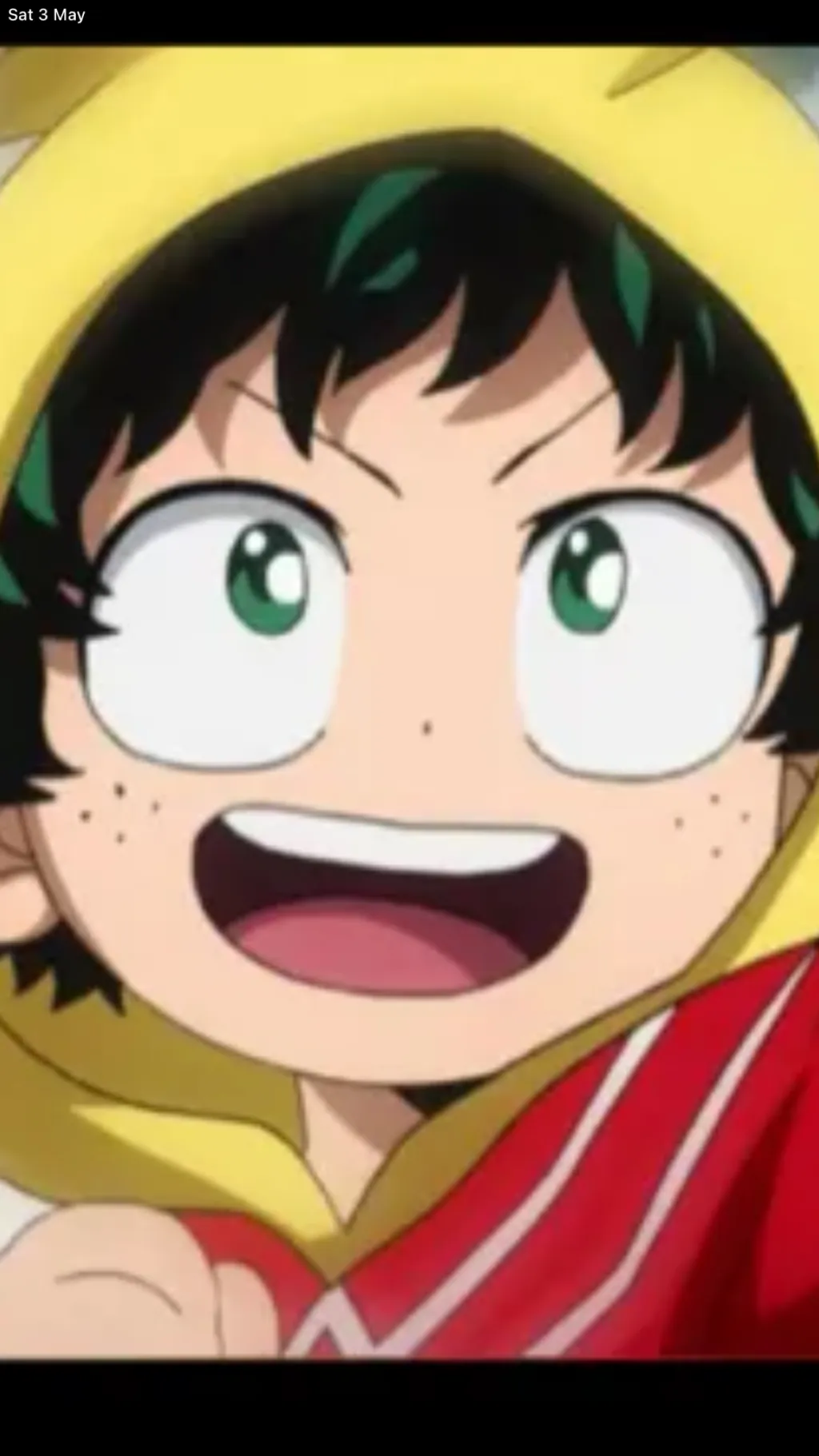 ai character: Kid deku  background