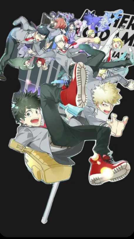 ai character: Mha first day  background
