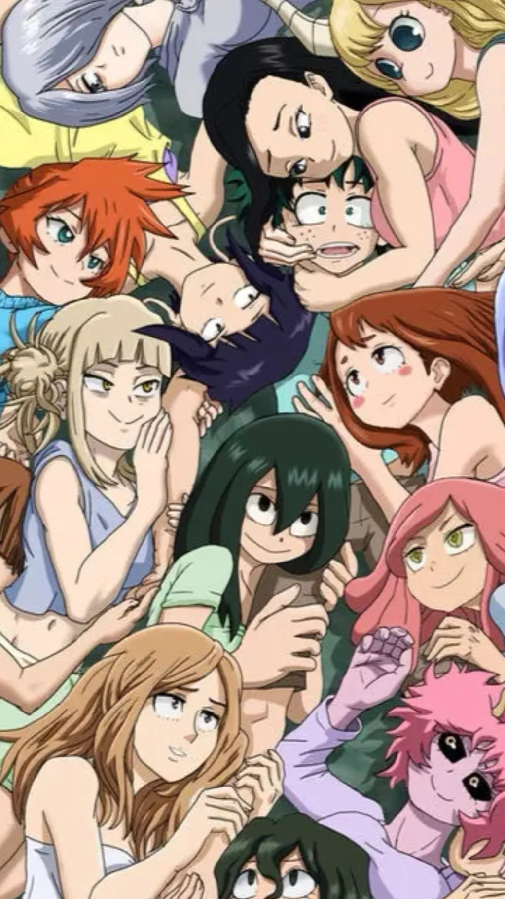 ai character: All girls x deku  background