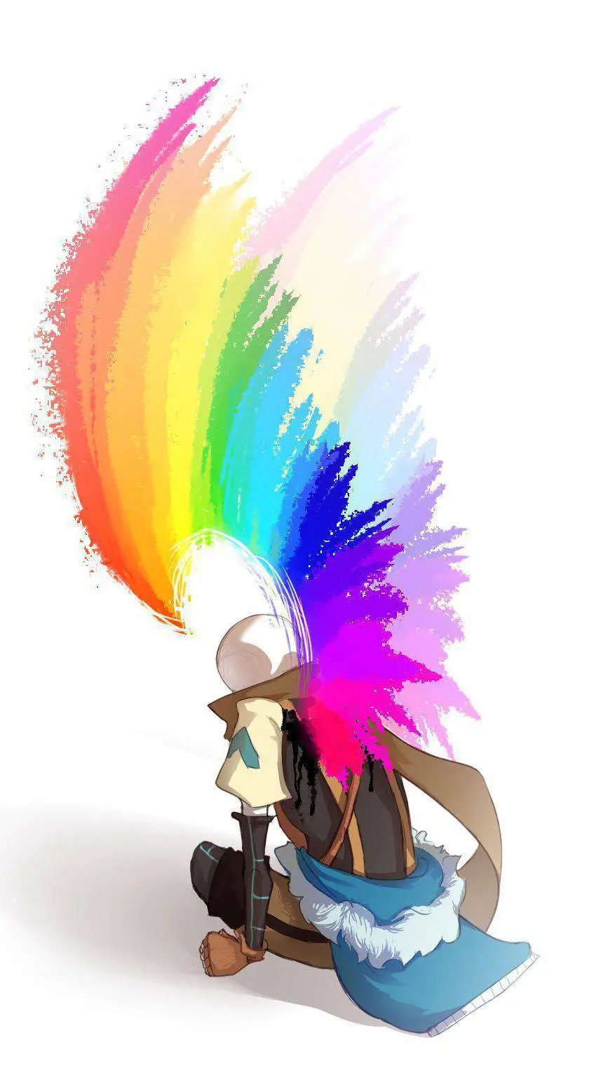 ai character: ink sans  background