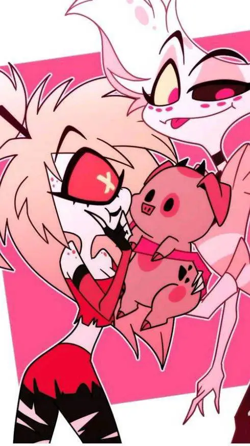 ai character: cherry y angel  background