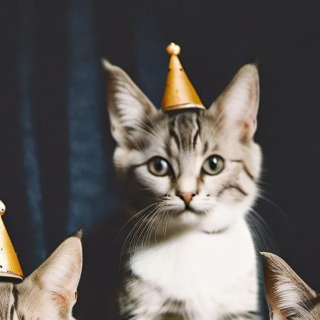 chat with ai character: Birthday kittens