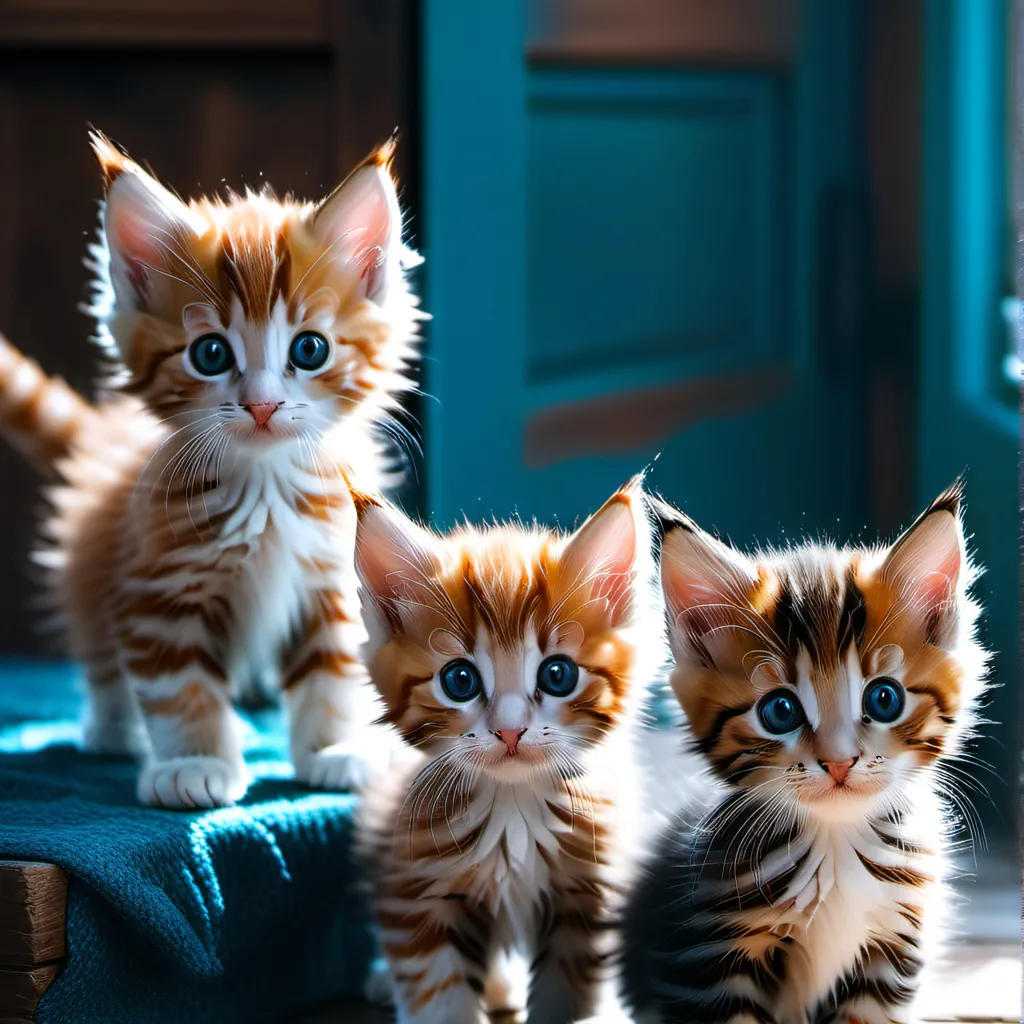 chat with ai character: 3 tiny kittens