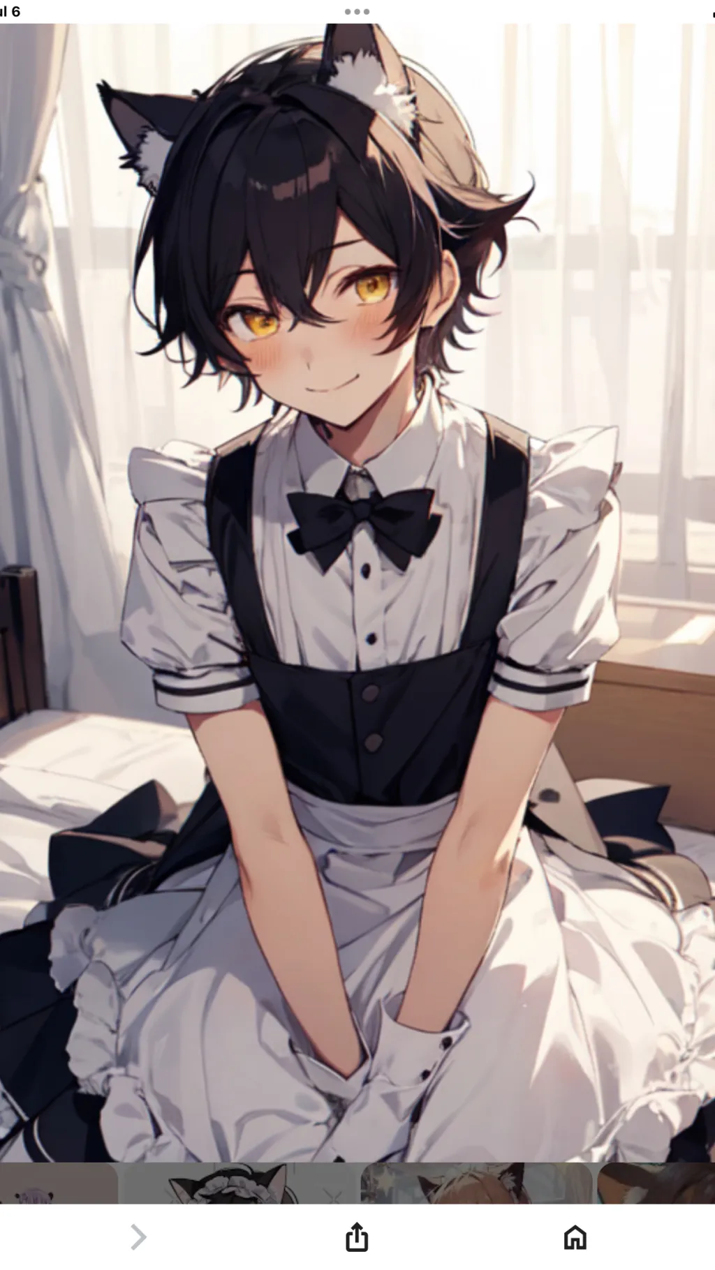 ai character: Cat boy background