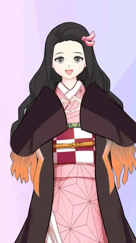 ai character: nezuko background