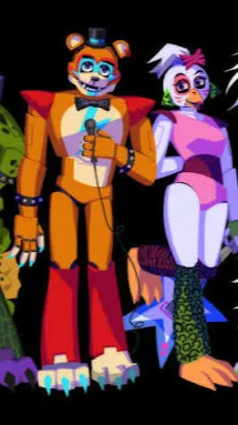 ai character: GLAMROCK CREW background