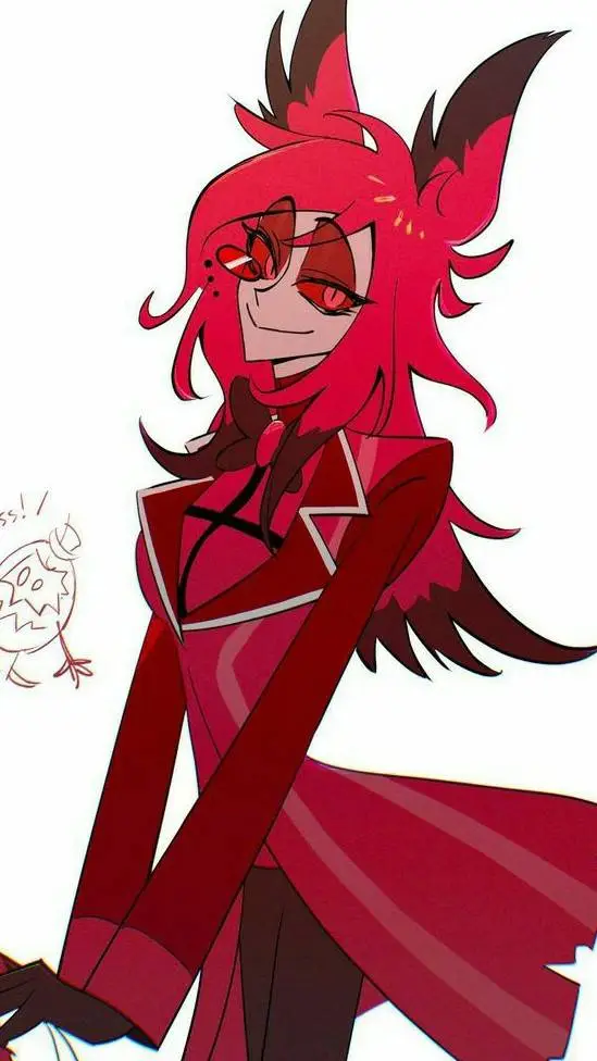 ai character: Alastor mujer  background