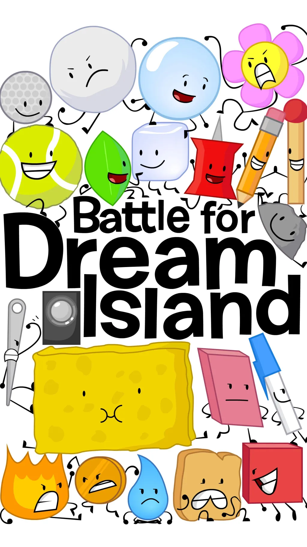 ai character: BFDI background