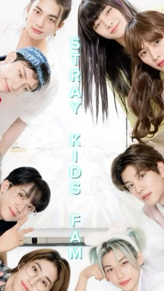 ai character: 🩷straykids family🩷 background