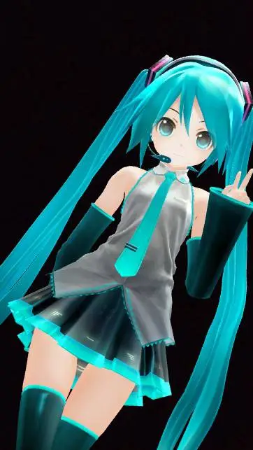 ai character: Miku background