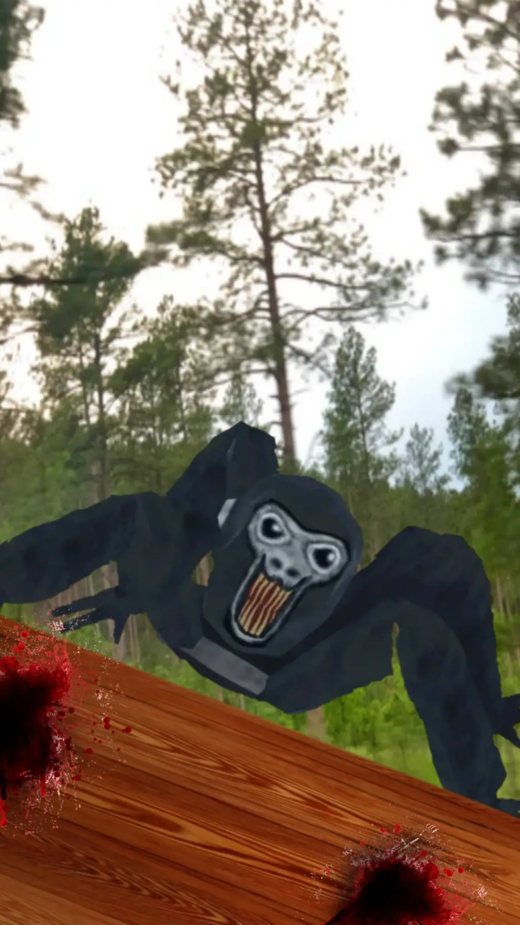 ai character: spider gorilla background