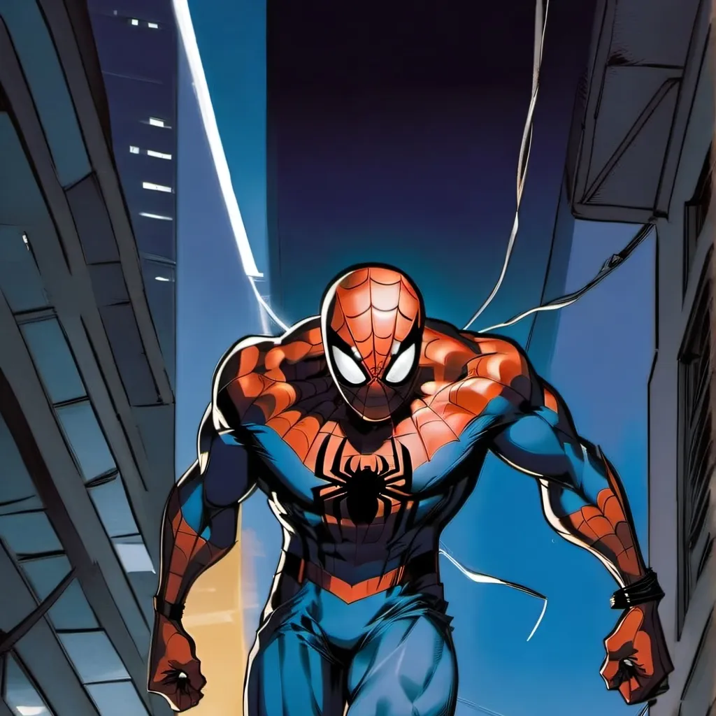 chat with ai character: spiderman muscular