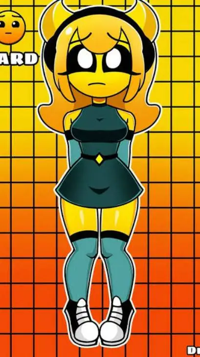 ai character: geometry dash SUS background