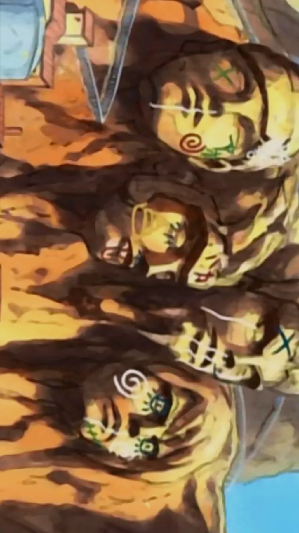 ai character: Hokage 3rd statue background