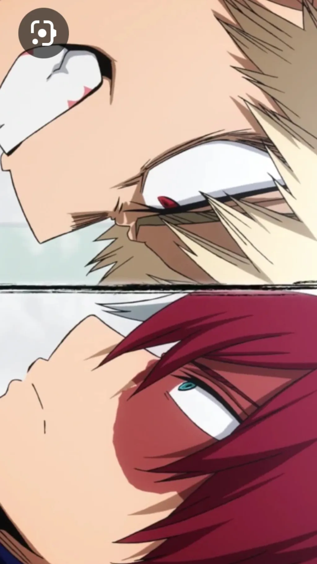 ai character: Shoto vs bakugo  background