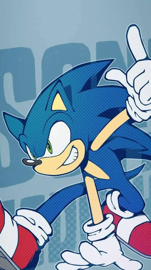 ai character: Sonic the hedgehog background