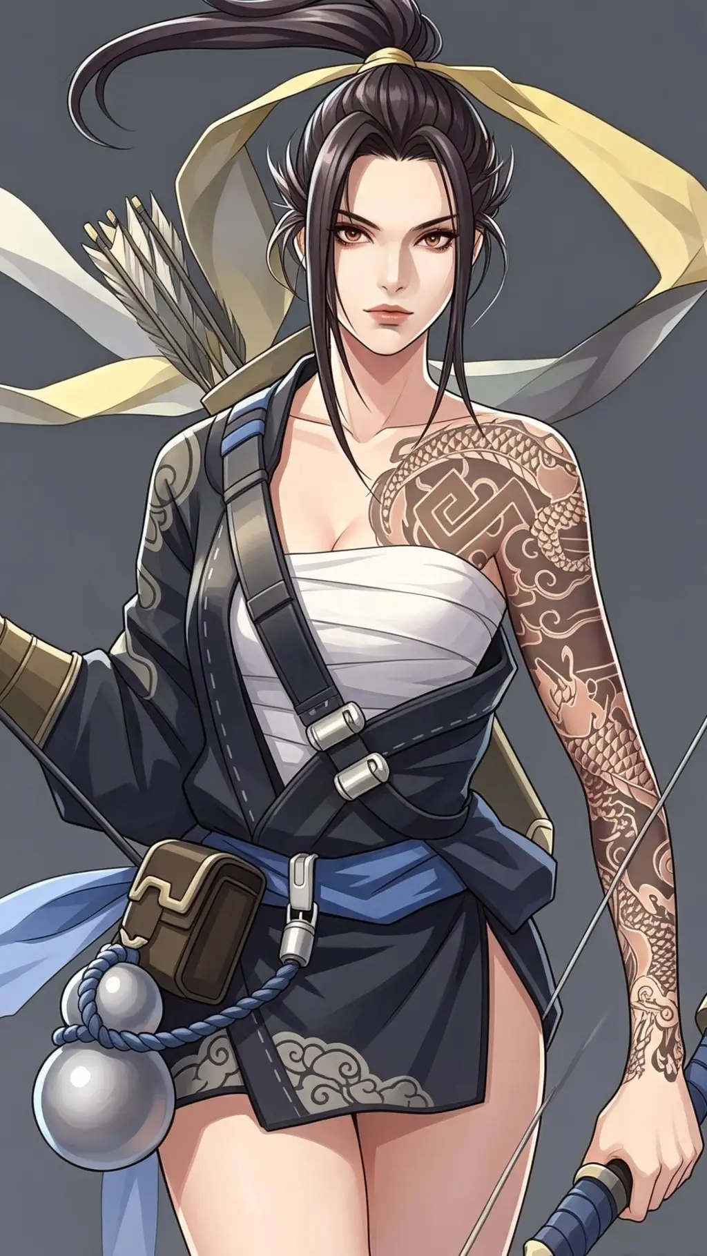 ai character: Jing Xiao  background