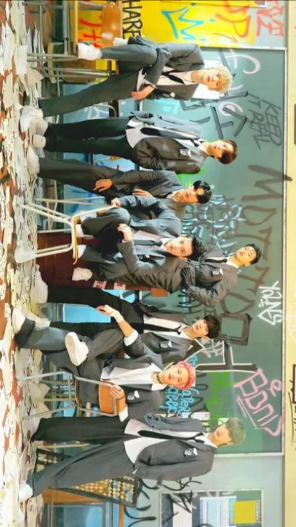 ai character: ATEEZ high school background