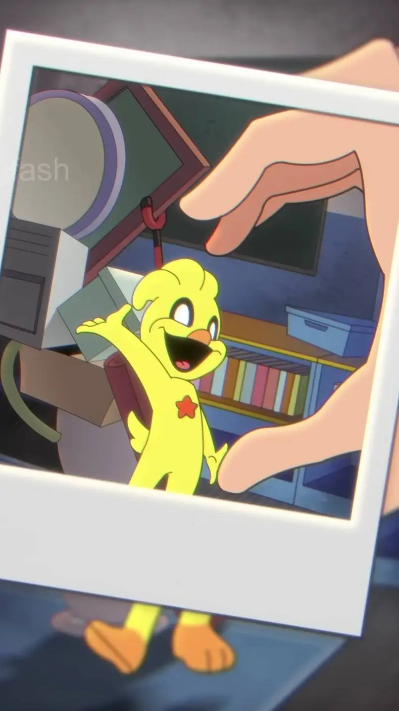 ai character: smiling critters background