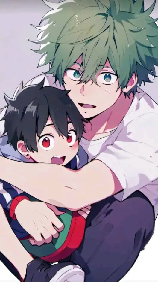 ai character: BakuDeku's kid. background