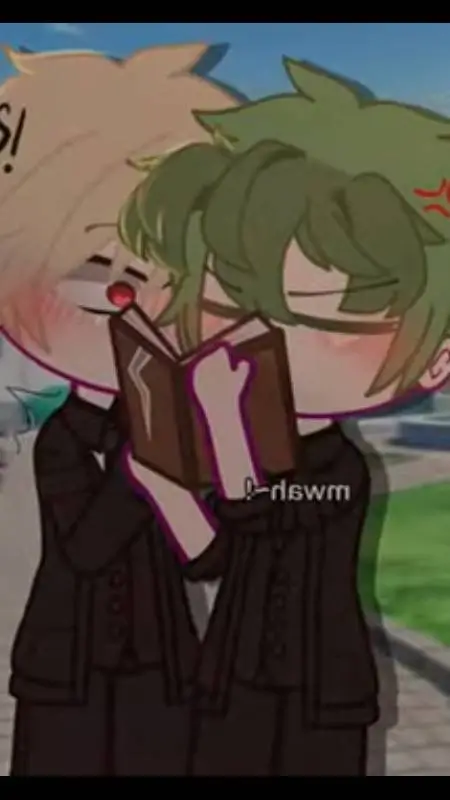 ai character: BakuDeku. background