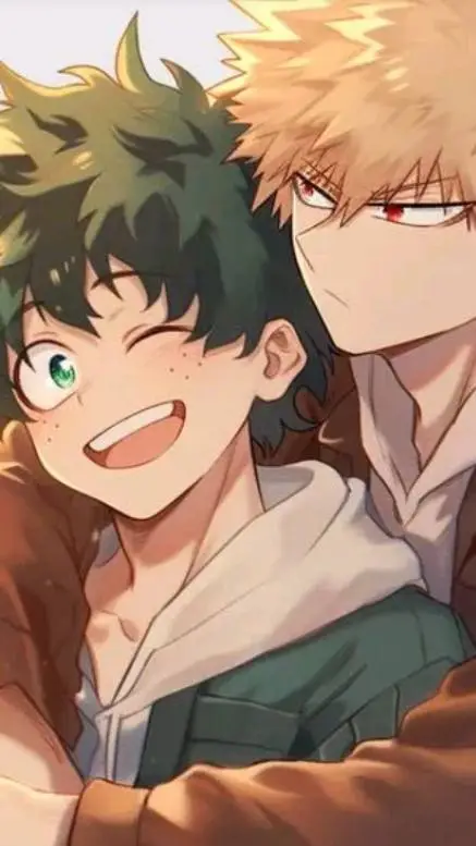 ai character: BakuDeku. background