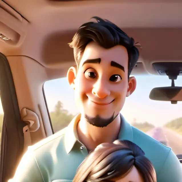 chat with ai character: family road trip