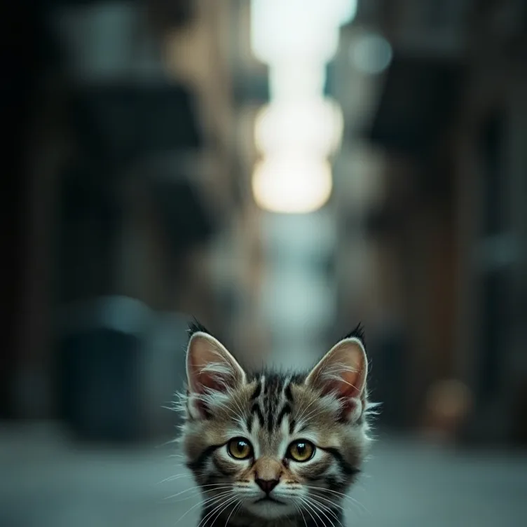chat with ai character: homeless kitten